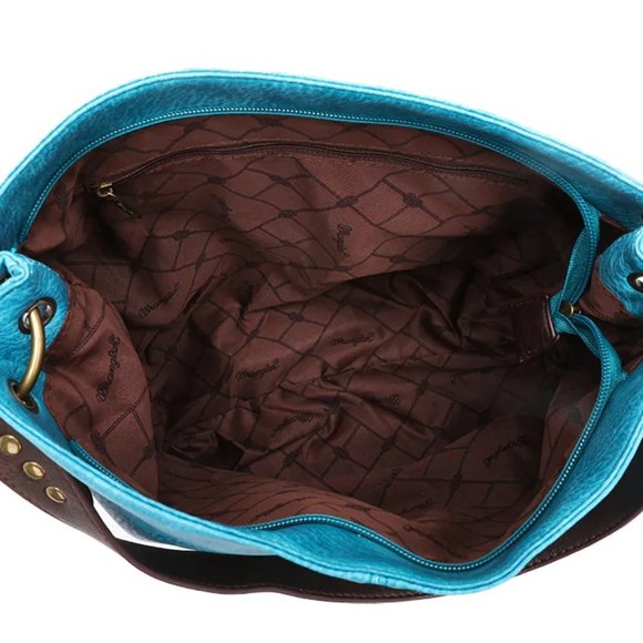 Montana West Purse Turquoise Tote Bag - Picture 2 of 4